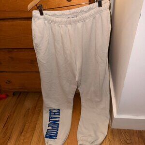 white champion medium sweatpant joggers